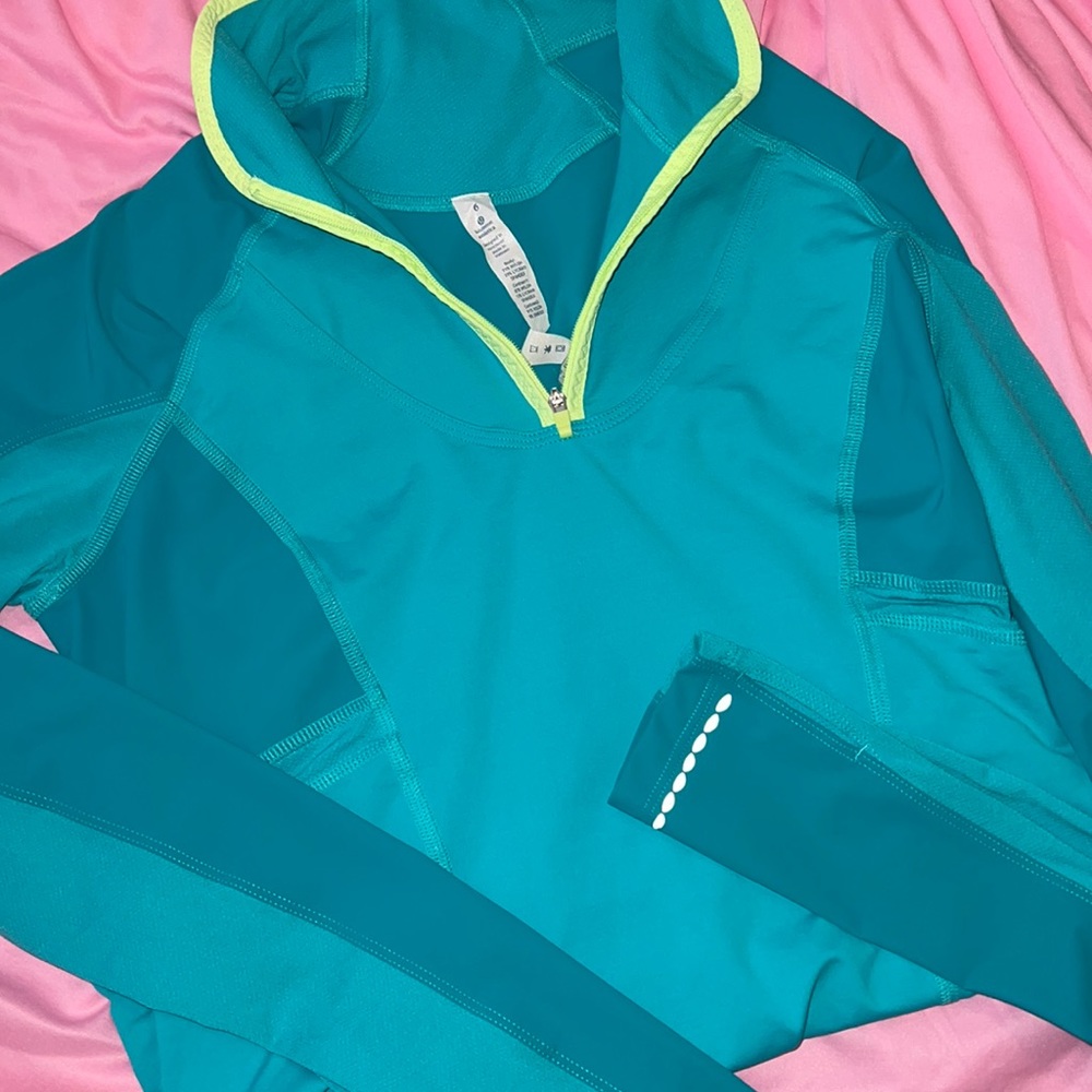Lululemon Teal Pullover Jacket 6 - image 1